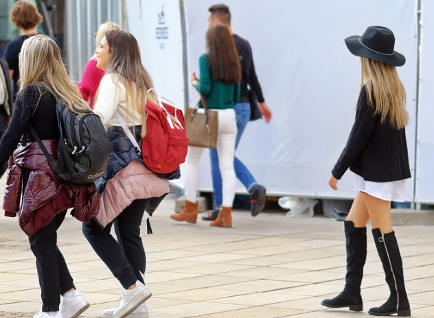 woman wearing boots